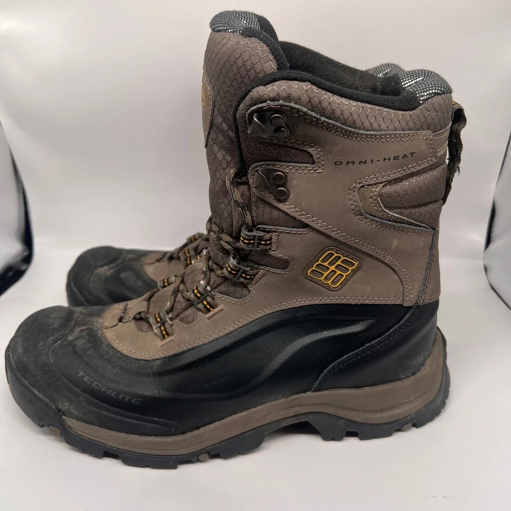 Columbia Bugaboot Plus III Omni-Heat Men 10 Techlite 200g waterproof hiking boot
